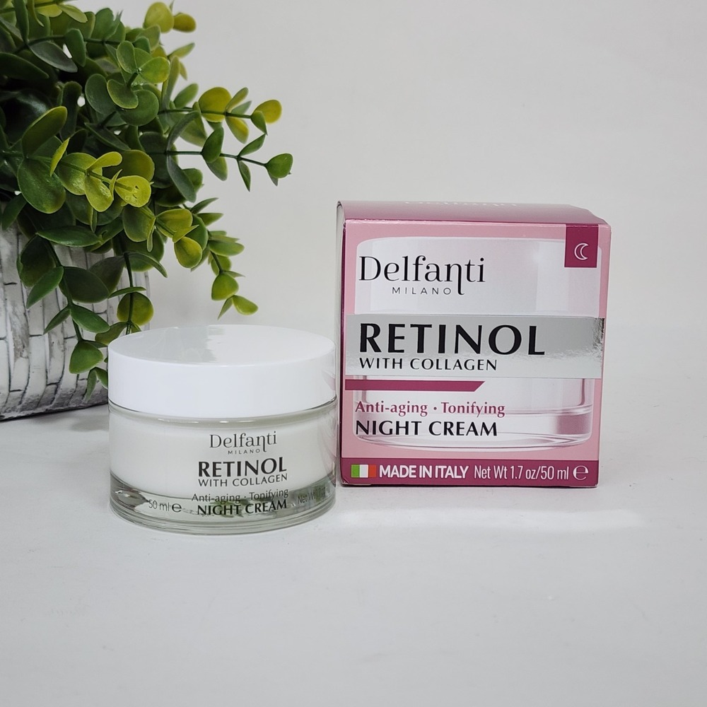 Delfanti Retinol with Collagen Anti-Aging Tonifying Night Cream 1.7 oz / 50 mL